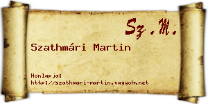 Szathmári Martin névjegykártya